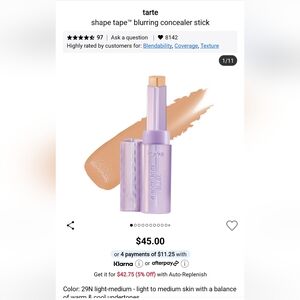 Tarte Shape Tape Blur Stick - 29N